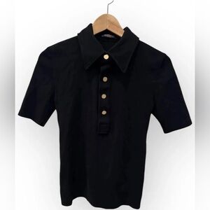 Louis Vuitton Uniforms Women’s Size S • Black Uniform Polo Shirt Top
